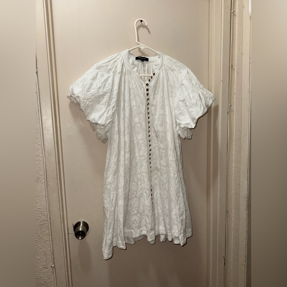Beulah styles White Button-Down Blouse - image 1